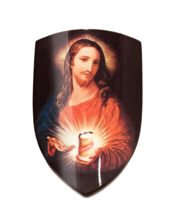 Jesus Loves Cara Headbadge