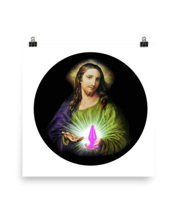 Jesus Loves Butplug Poster