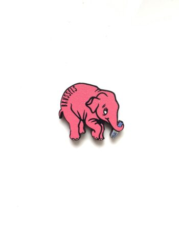 Drunk Delirium Elephant Wooden Pin