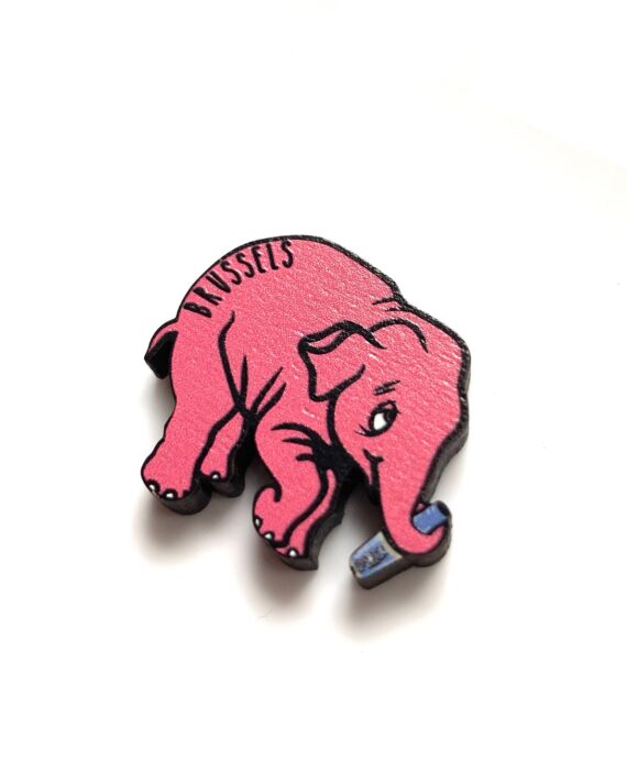 Drunk Delirium Elephant Wooden Pin