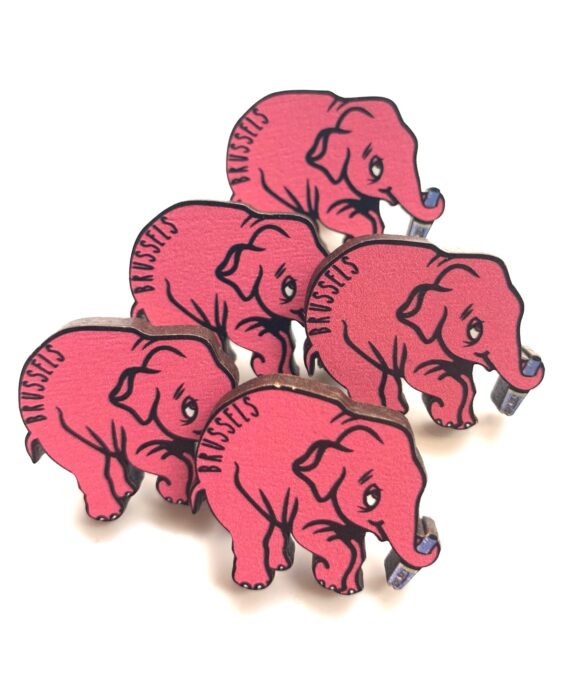 Drunk Delirium Elephant Wooden Pin