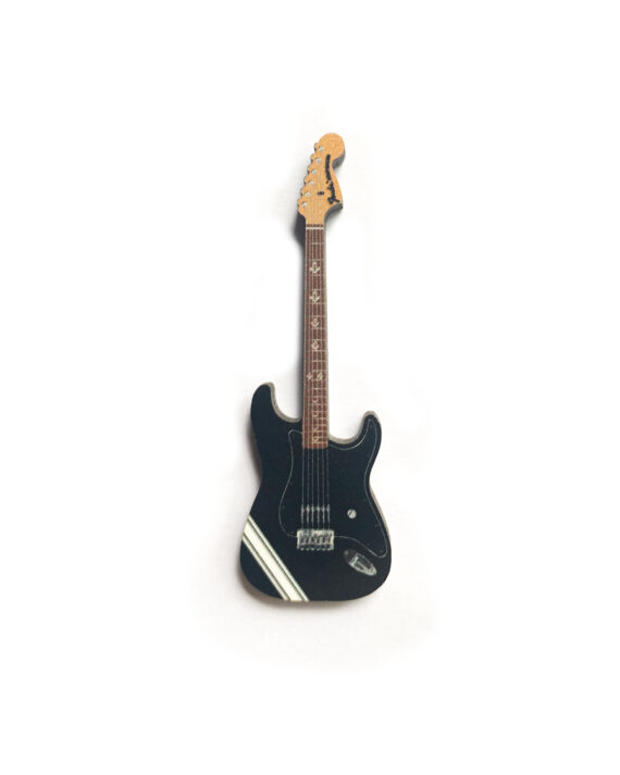 Strat - Black Guitar Pin