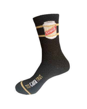 Cara Pilz Black - Casual Socks